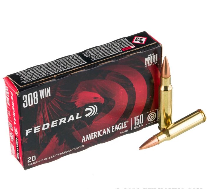 20 Rounds of .308 Win Ammo by Federal - 150gr FMJBT